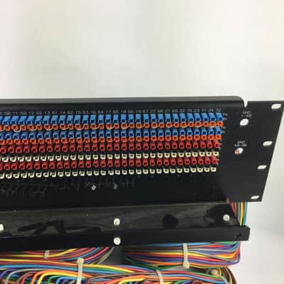 ADC 96 Bantam TT patchbay connected to ADC UP-96NMKII PPC RACKMOUNT PATCHBAY image 5