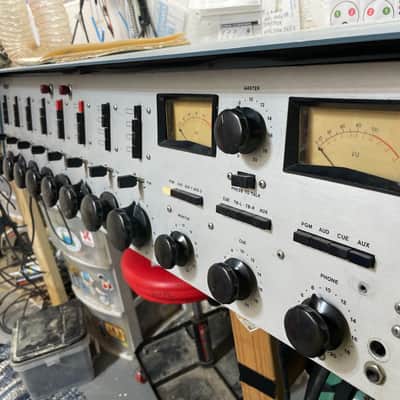 Vintage RCA BC-18 Analog mixer console sidecar desk - modified with Elco breakout inputs and XLR stereo direct outs image 2