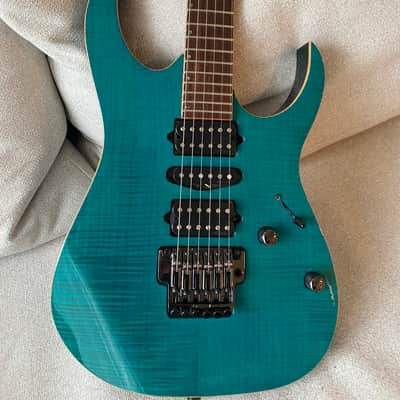 Ibanez RG8570 / JCRG-80-TT J. Custom 2003 - 2004 - Transparent Turquoise image 1