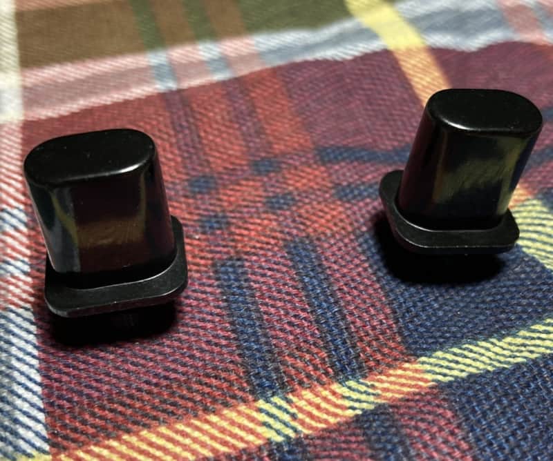2 Genuine Fender Telecaster Daka-Ware Top Hat Switch Tips~ Bakelite, Tele image 1