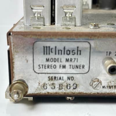 Vintage Mcintosh MR71 Tube Analog FM Stereo Tuner image 14