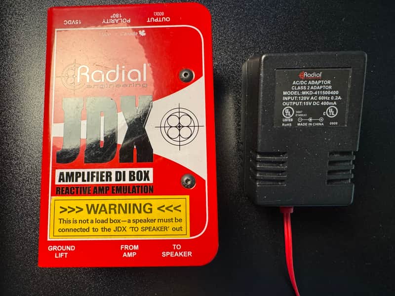 Radial JDX Amplifier Direct Box 2010s - Red image 1