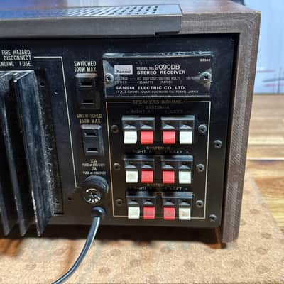 sansui 9090 db vintage stereo Integrated Amplifier receiver Silver Audiophile image 10
