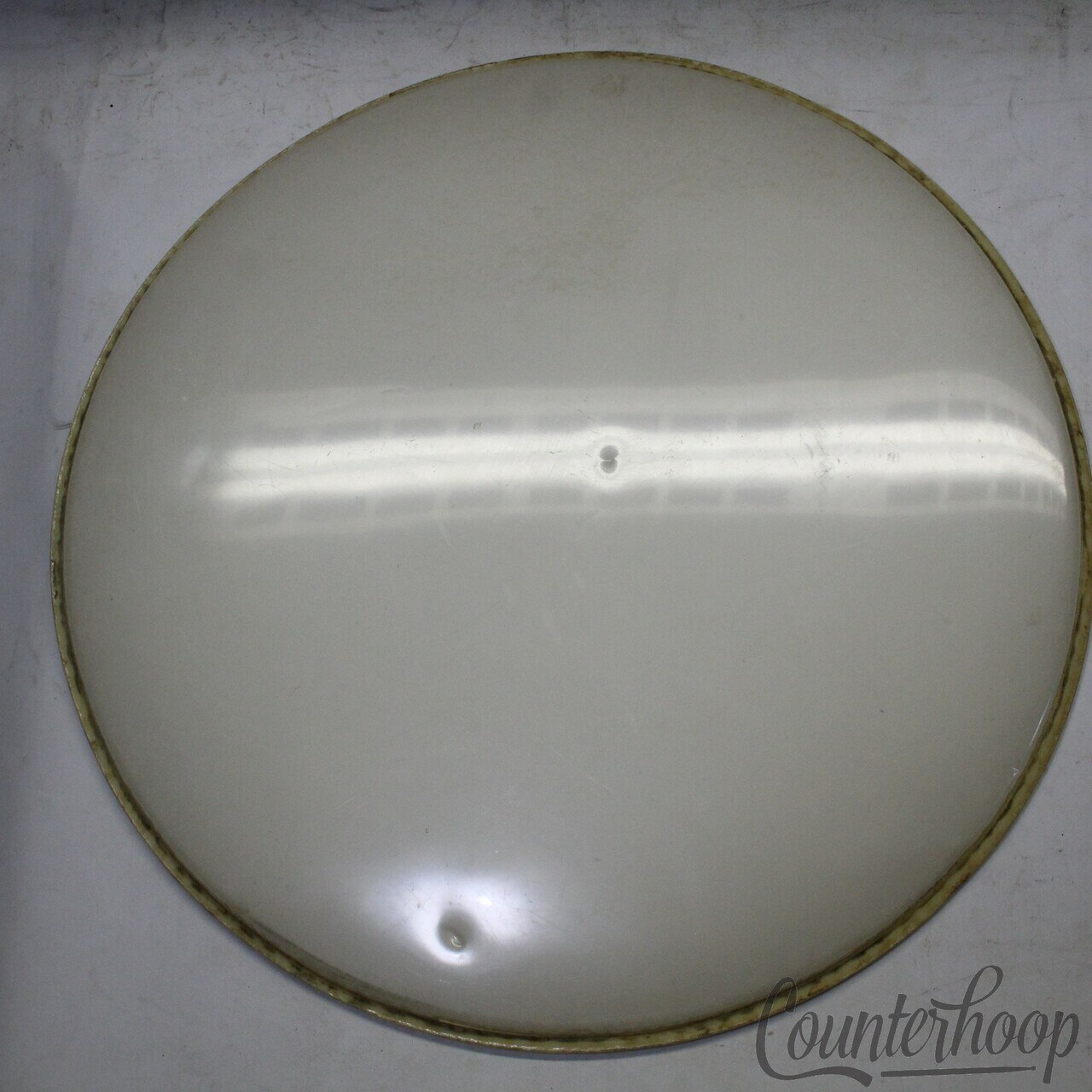 Ludwig 22"Bass Drum Head Playon Plastic Chicago White Batter/Resonant Vintage60s — main photograph