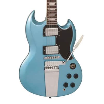 Vintage ReIssued Series VS6 Electric Guitar w/Vibrato - Gun Hill Blue image 1