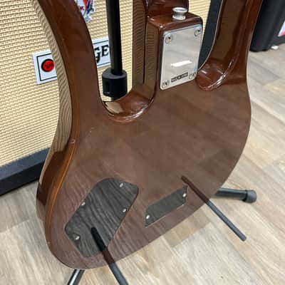 Hondo II HP-1081 Longhorn Guitarlin 31 Frets 1980 - Walnut image 9