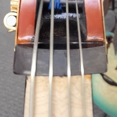 Palatino VB-004 Crack-Resistant Upright Bass with Padded Bag, 3/4 Size image 7