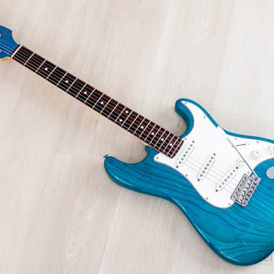 2012 Fender '62 Stratocaster ST62/ASH/MH Transparent Blue + Headstock, Near-Mint, Japan MIJ image 11