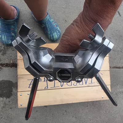 Yamaha Stage Power V Bass Drum Tom mount 80s image 2