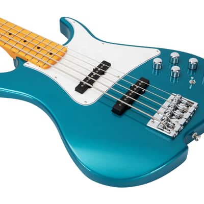 Vola Guitars ZVA 5 String bass - Ocean Turquoise metallic Gloss CLEARANCE SALE image 6