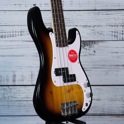 Fender Mini Precision Bass Guitar | 2-Color Sunburst, Indian Laurel Fretboard (FREE SHIPPING) image 4