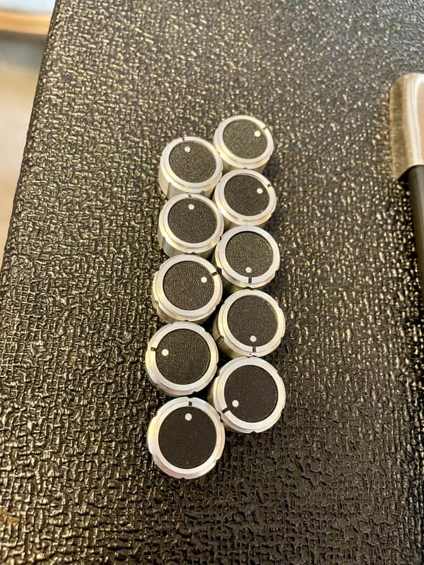 Vintage Peavey Aluminum Control Knobs Set Of 10 image 1