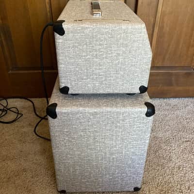 CUSTOM Finished Mesa Boogie JP-2C John Petrucci Signature 3-Channel 100-Watt Guitar Amp Head and Matching 1x12 WideBody Cab 2018 - Custom Fawn Slub Bronco image 8