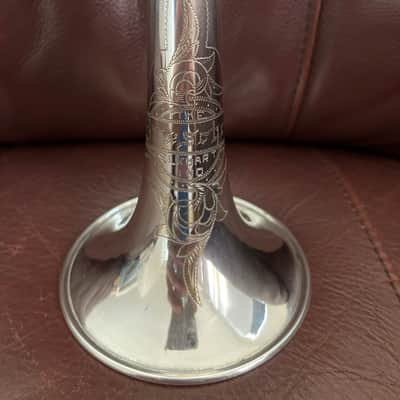 Buescher Model 9 Bb Trumpet (1921) (rare mute) (silver plated) (gold wash bell) (LP) SN 81491 image 1