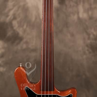 1977 Guild B 302-F FRETLESS Bass Natural Mahogany image 4