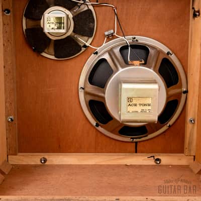1967 Ace Tone Mighty-5 Vintage Tube Amp Head & 1x12 Cab, Fully-Serviced 117v, Japan image 10