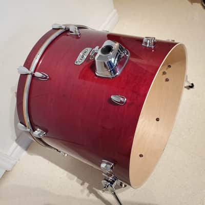 Mapex M 22"x18"inch Bass Drum W/Mount Gorgeous Lacquered Cherry Red - Ultra Clean image 3