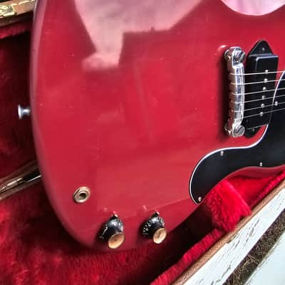 Vintage 1962 Gibson Les Paul (SG) Junior Player Oxblood Red P90 2.4KG Feather Light image 14