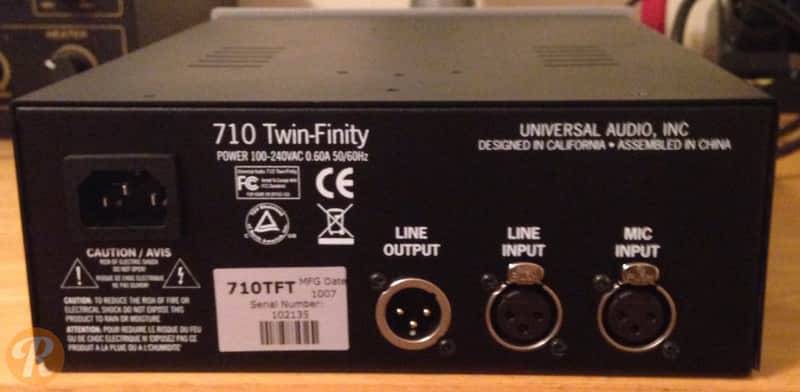 Universal Audio 710 Twin-Finity Tone Blending Mic Preamp | Reverb