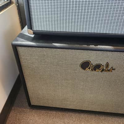 Vintage 1970s Fender Twin Reverb Amp Head w/ Footswitch and Used PRS HDRX 2x12" Speaker Cabinet image 3