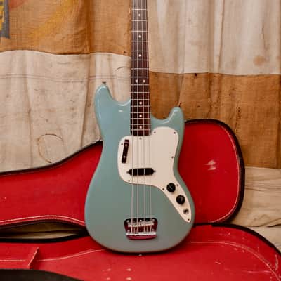 Fender Musicmaster Bass 1975 - Blue image 14