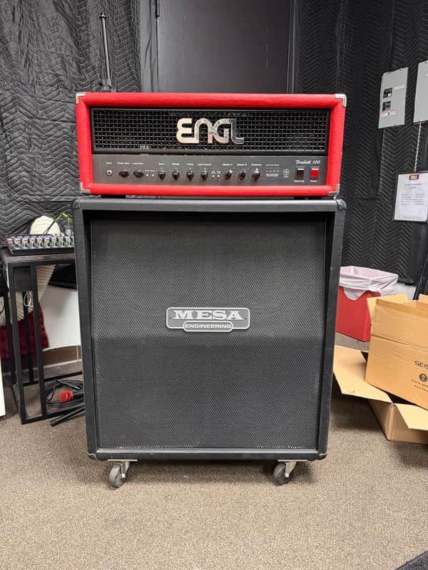 ENGL Fireball 100 Head AND Mesa 4x12 Oversized Straight/Slant ENGL Fireball 100/ Mesa 4x12 Oversized image 1