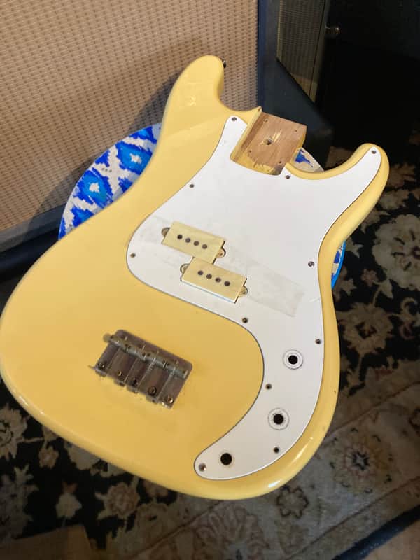 Cort Precision Bass Style Body MIK 1980s - Vintage White image 1
