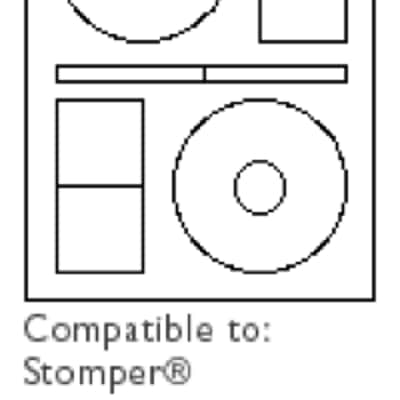 ACE CD STOMPER 2 UP LABELS 4@100 PACKS 60400 - WHITE image 3