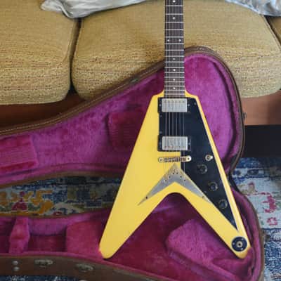 1983 Gibson Flying V Heritage Korina Reissue Alpine White w/OHSC image 2