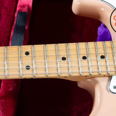 2021 Fender MIJ Japan Hybrid II Stratocaster Flamingo Pink w/ Tweed HSC image 5