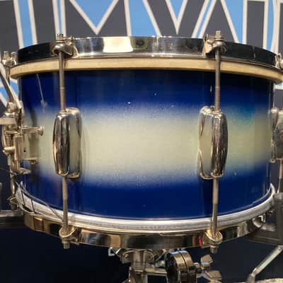 Slingerland - 7x14" No. 157 Snare Drum 1950's - Blue Duco, 8 Lugs, 3-Point, Calf Head (JL Sling #59) image 8