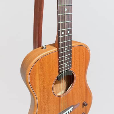 Fender Highway Dreadnought All-Mahogany Acoustic-Electric Guitar - Natural image 5