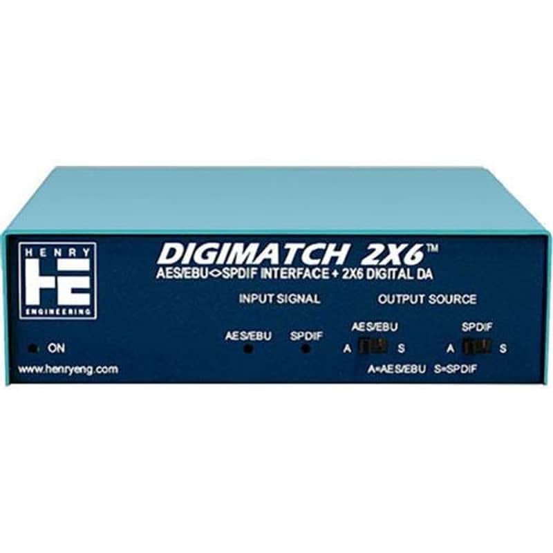 Henry Engineering DM DigiMatch 2x6 - AES/EBU/SPDIF Interface & Distribution Amplifier image 1