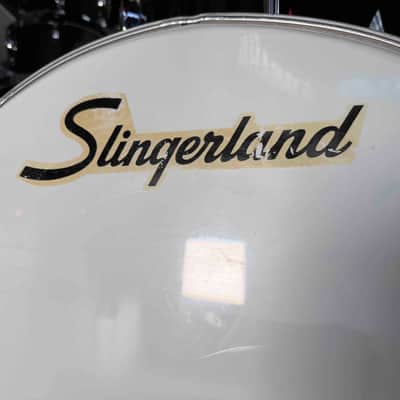 Vintage Early 70's Original Slingerland 24" Smooth White Bass Drum Reso Logo Head (Rm 3) image 2