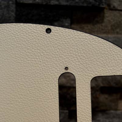 Faux White Leather Textured Pickguard - Fits Fender Telecaster Single Pickup USA image 3