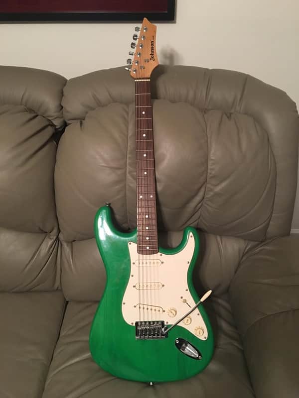 Johnson by Axl JS-800 Strat Copy Green image 1