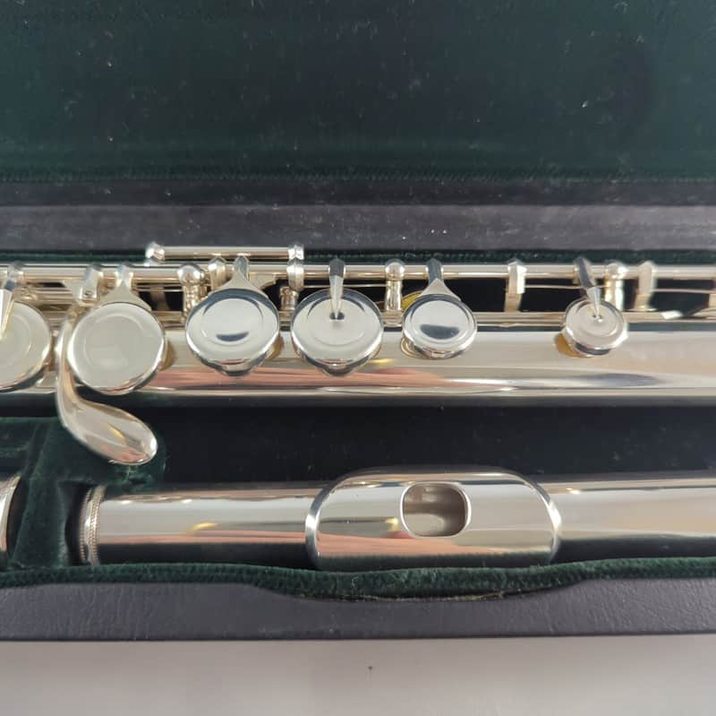 Pearl PF-665 CC flute solid silver headjoint image 1