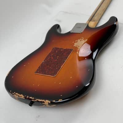 LsL Instruments Saticoy Mick Mars Tribute MM 3 Tone Sunburst Heavy Age Floyd Rose - Brand New with case image 14