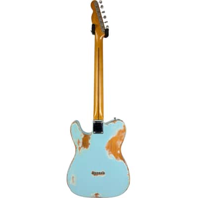 Fender Japan 52 Reissue Telecaster 1990-1991 - Blue - Heavy Relic image 4