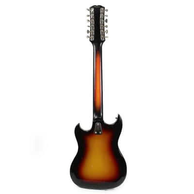 Vintage Hagstrom F-12S 12-String Electric Guitar in Sunburst image 4
