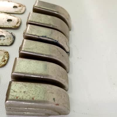 Leedy 1+Beavertail Tom/Parade Snare Drum Lug Nickel Metal Spacer Vintage 40s-50s image 3