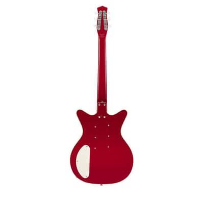 Danelectro TRIPLE DIVINE - RED Double Cutaway Shorthorn Shape Semi-Hollow Body C Shape Neck 6-String Electric Guitar image 4