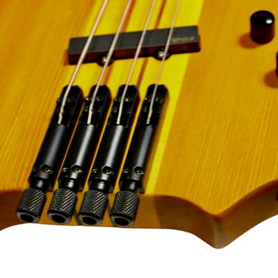 BootLegger Guitar Absinthe Long Scale Headless EMG Active 4 String 2026 - Clear Honey Matte image 11