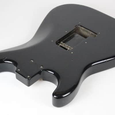 1989 Vintage Squier Fender Stratocaster Factory Black BODY Made in USA Strat 1980s image 13