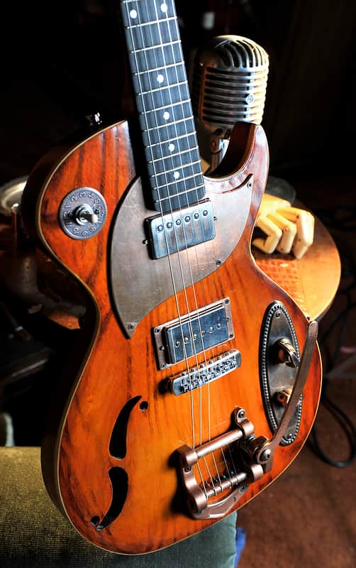 Postal Handmade DeltDelta Zephyr-Copper Reduced 2014 Sunburst - Aged Copper Hardware image 1