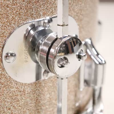 Rogers 14x14" Cleveland Holiday Floor Tom Drum Vintage 1960's Champaign Sparkle image 3