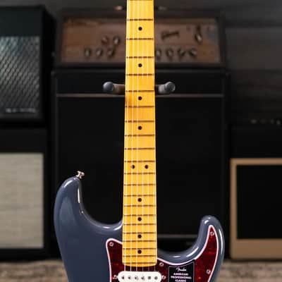 Fender American Professional Classic Stratocaster HSS Electric Guitar - Faded Black with Gig Bag image 4