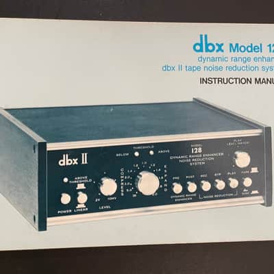 dbx 128 Dynamic Range Enhancer / Noise Reduction System 1970s - Black image 8
