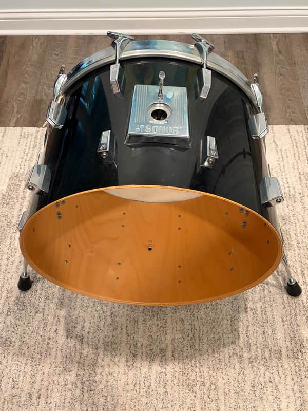 Sonor Phonic 22x14” Bass Drum 1987 ONYX Gloss Black - Bobby Christian Estate image 1