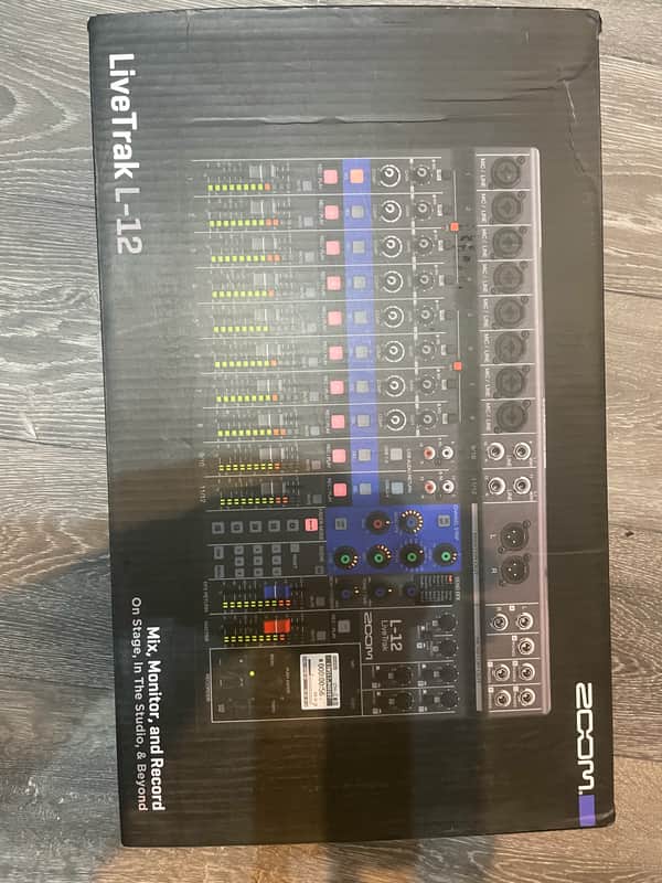 Zoom LiveTrak L-12 Digital Mixer / Recorder 2010s - Grey / Blue Bild 1